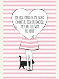 Pink Heart Poster – Poster und Kunstdruck