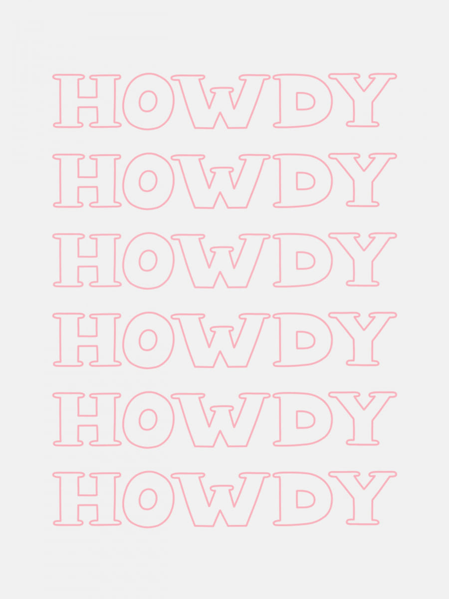 Pink Howdy Poster – plakat og kunsttryk