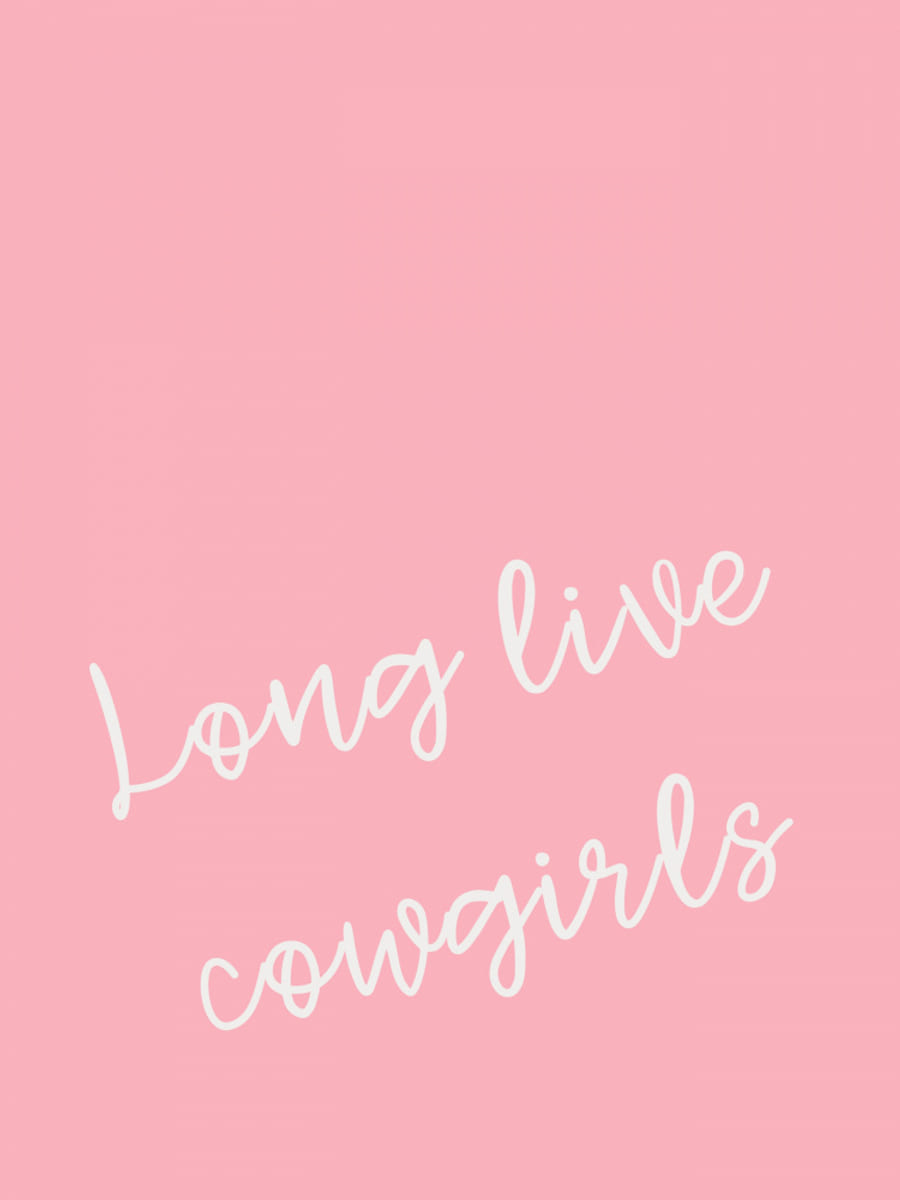 Pink Long Live Cowgirls Poster – plakat og kunsttryk