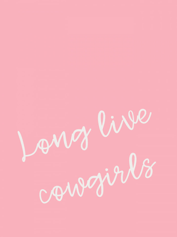 Pink Long Live Cowgirls Poster – plakat og kunsttryk