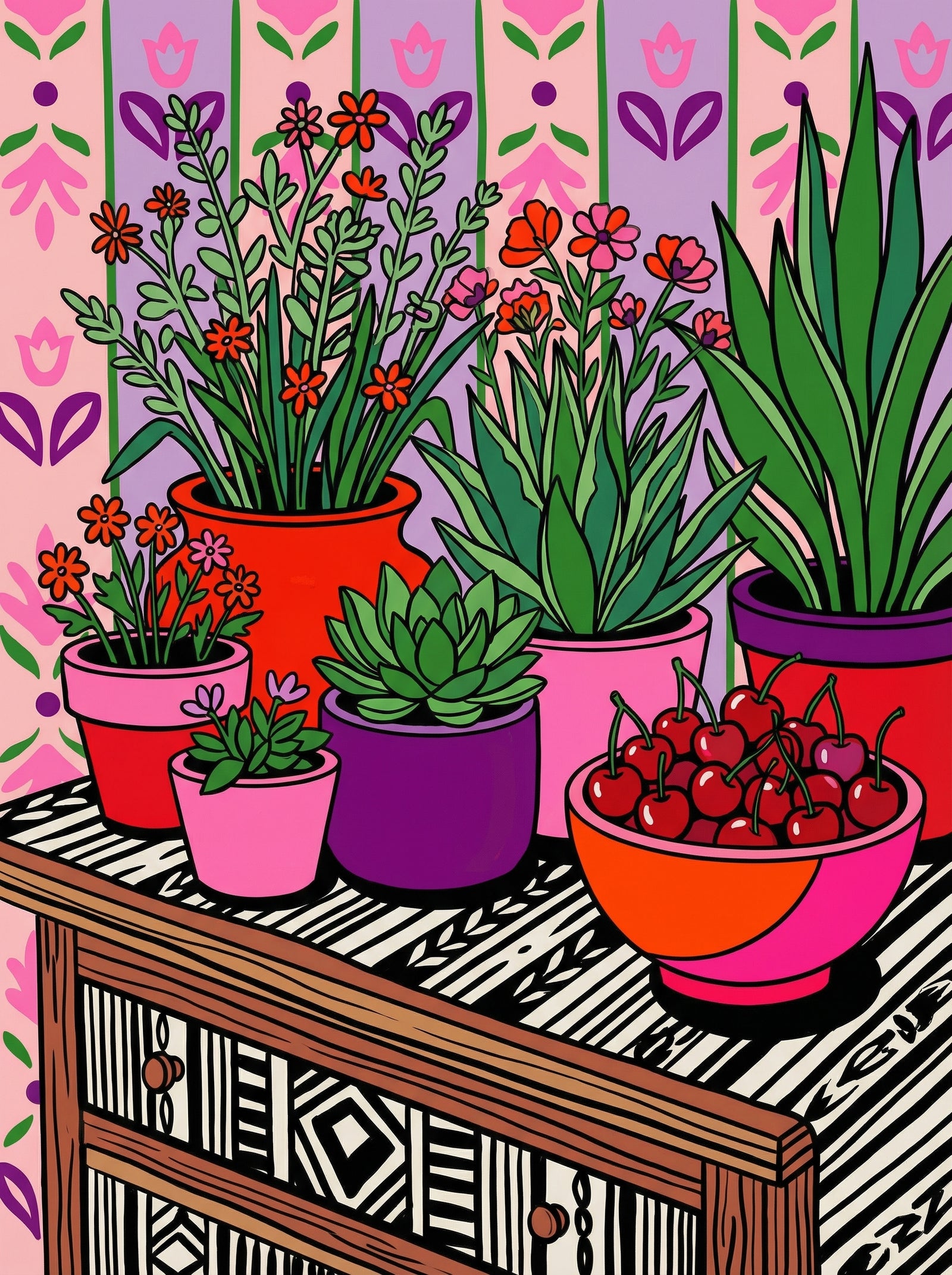 Poster in black frame