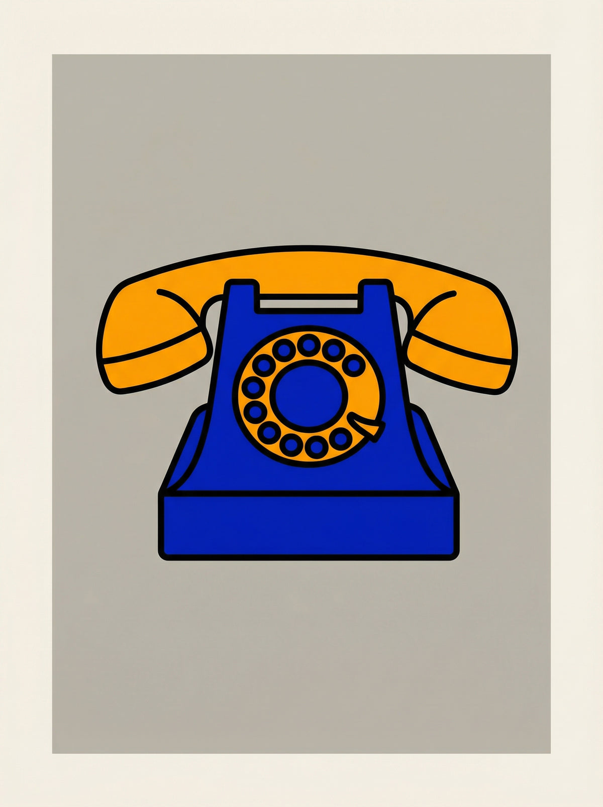 Poster in black frame