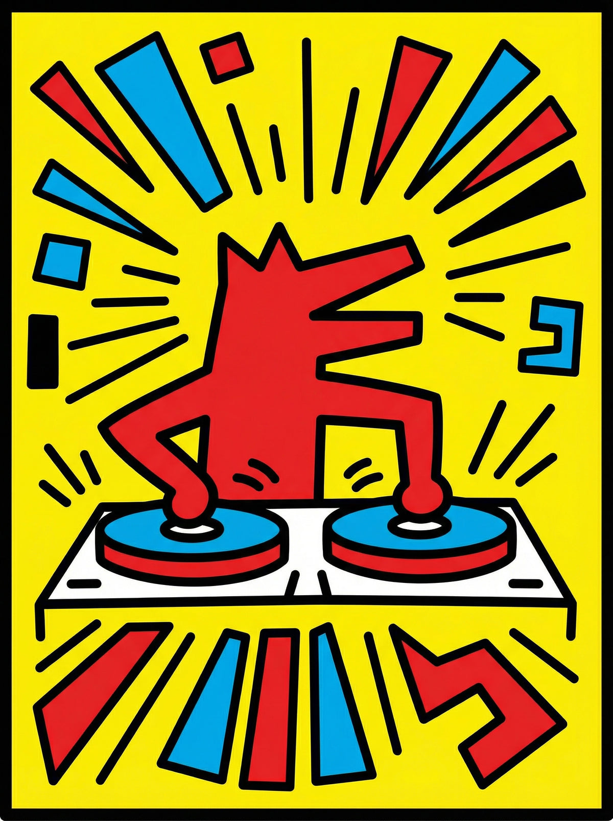 Poster in black frame