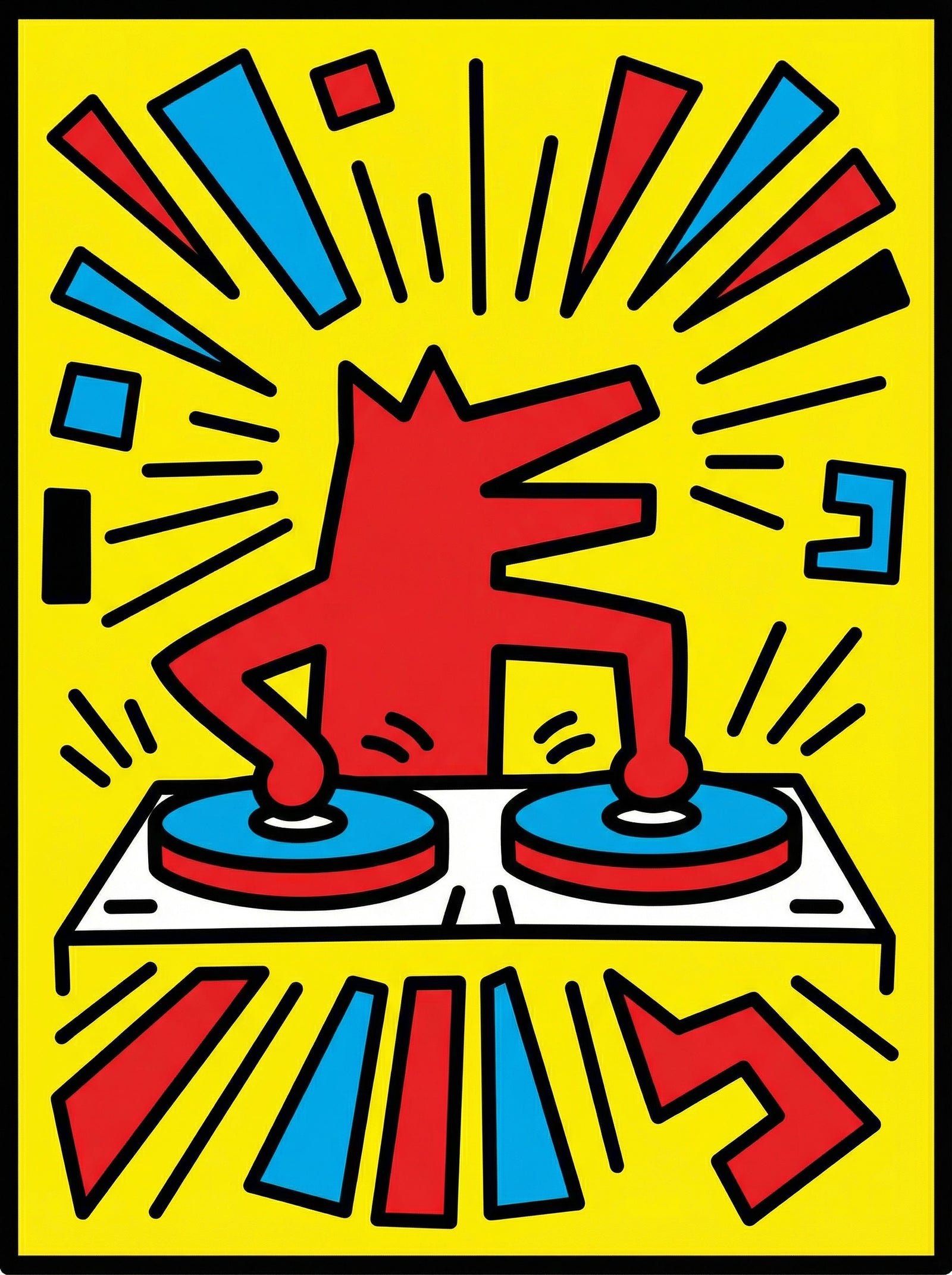 Poster in black frame