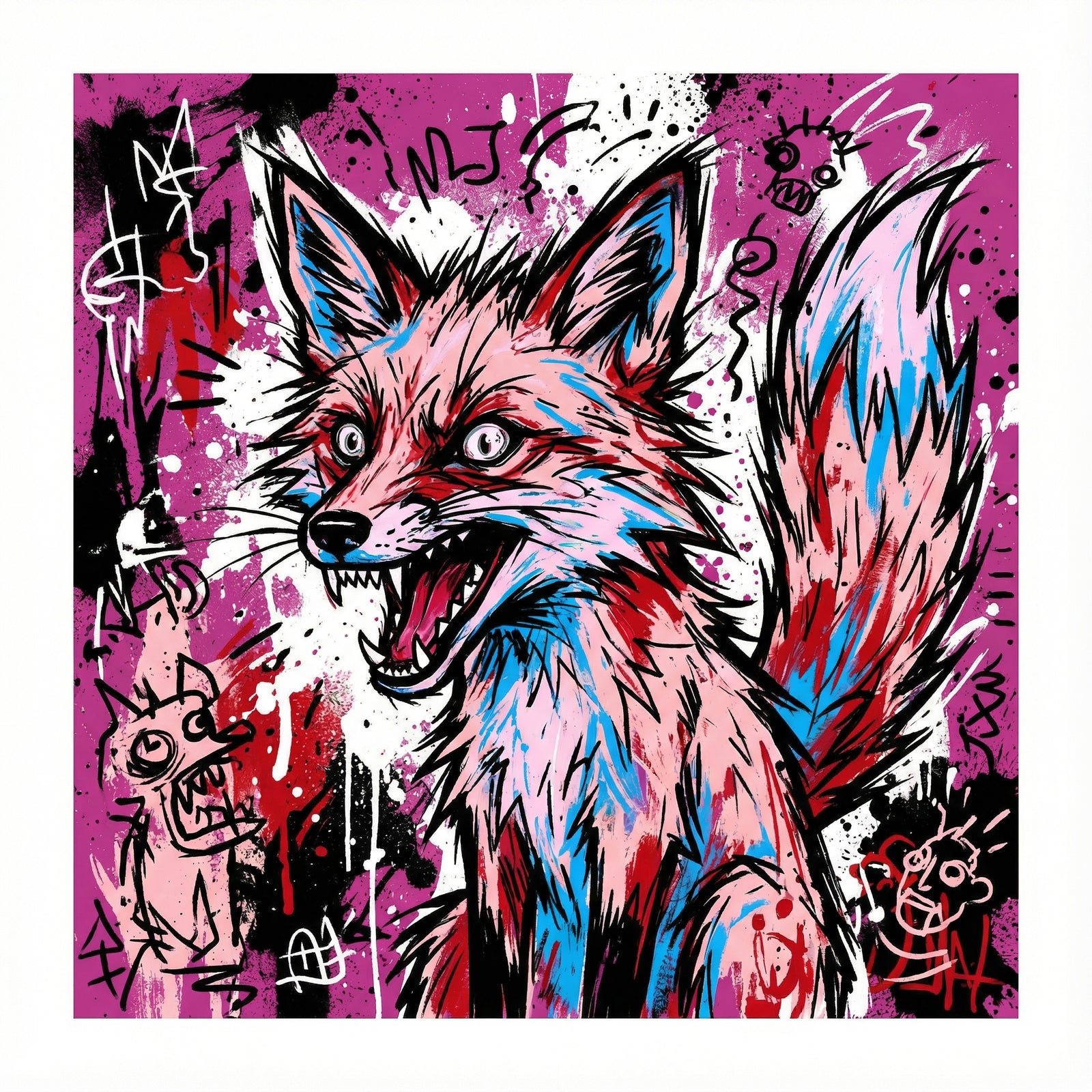 Poster in black frame