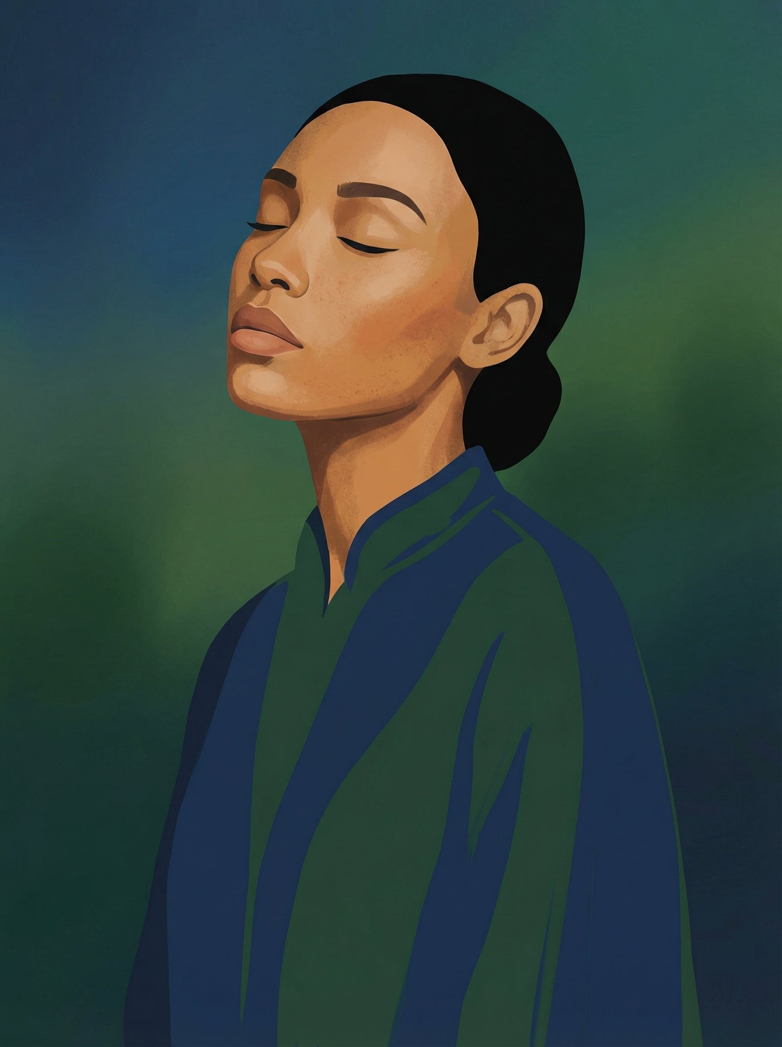 Poster in black frame