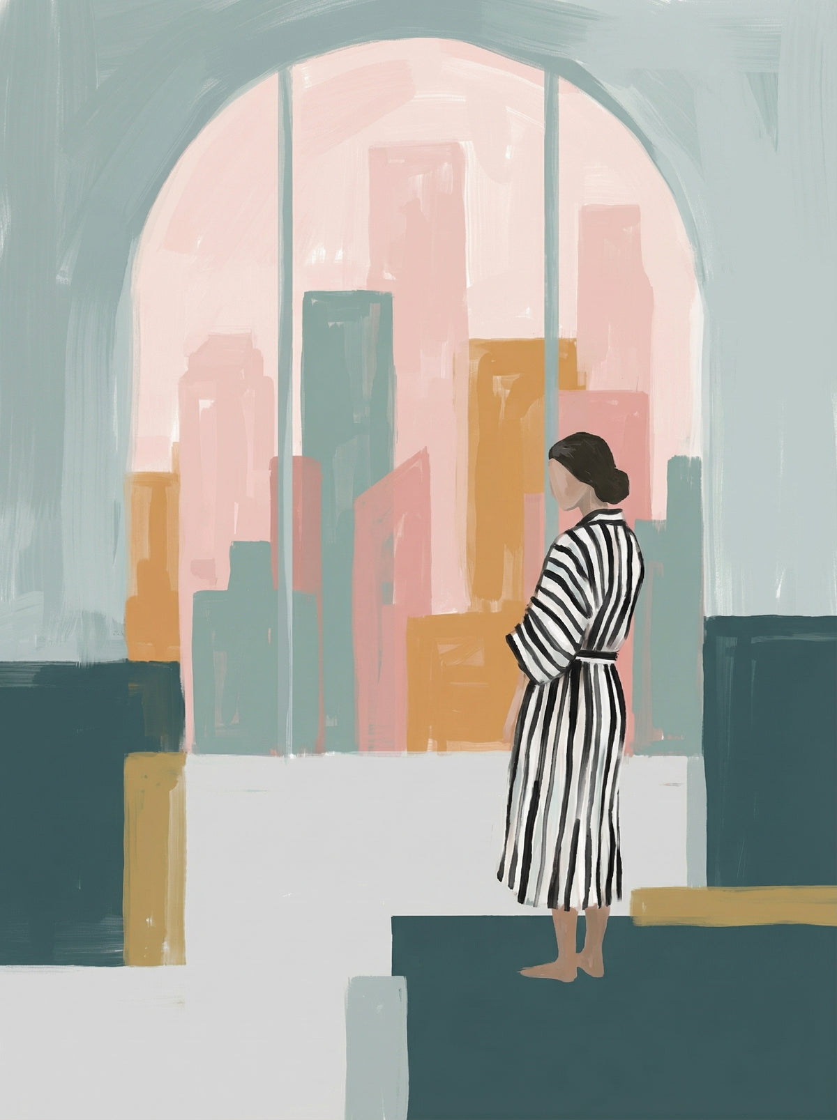 Poster in black frame