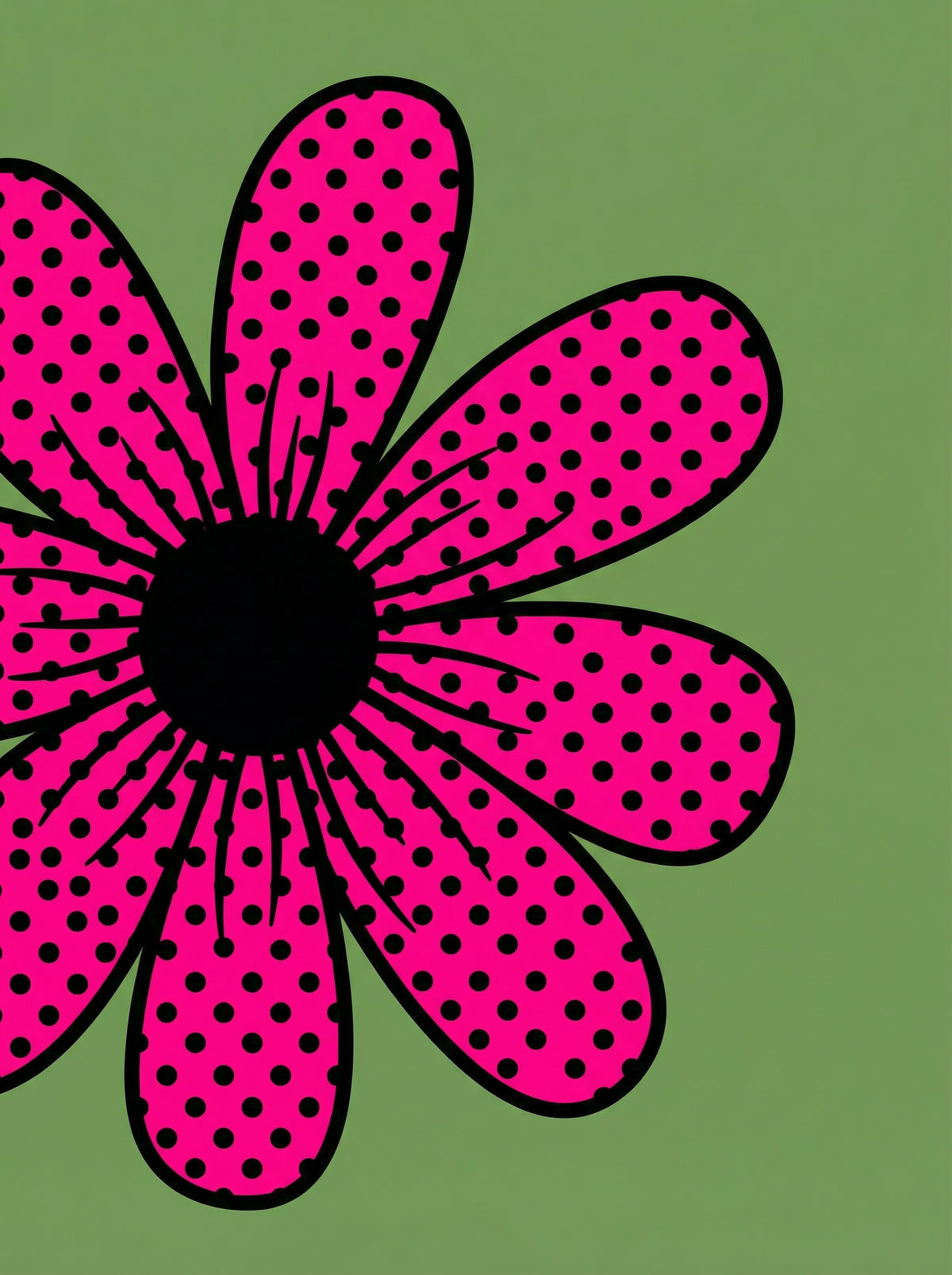 Poster in black frame