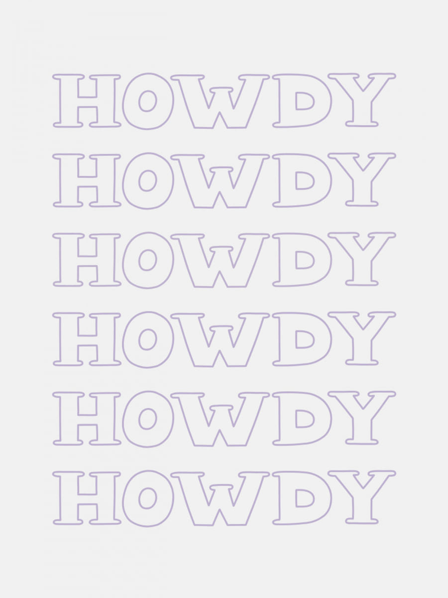 Plakat Purple Howdy – plakat i druk artystyczny