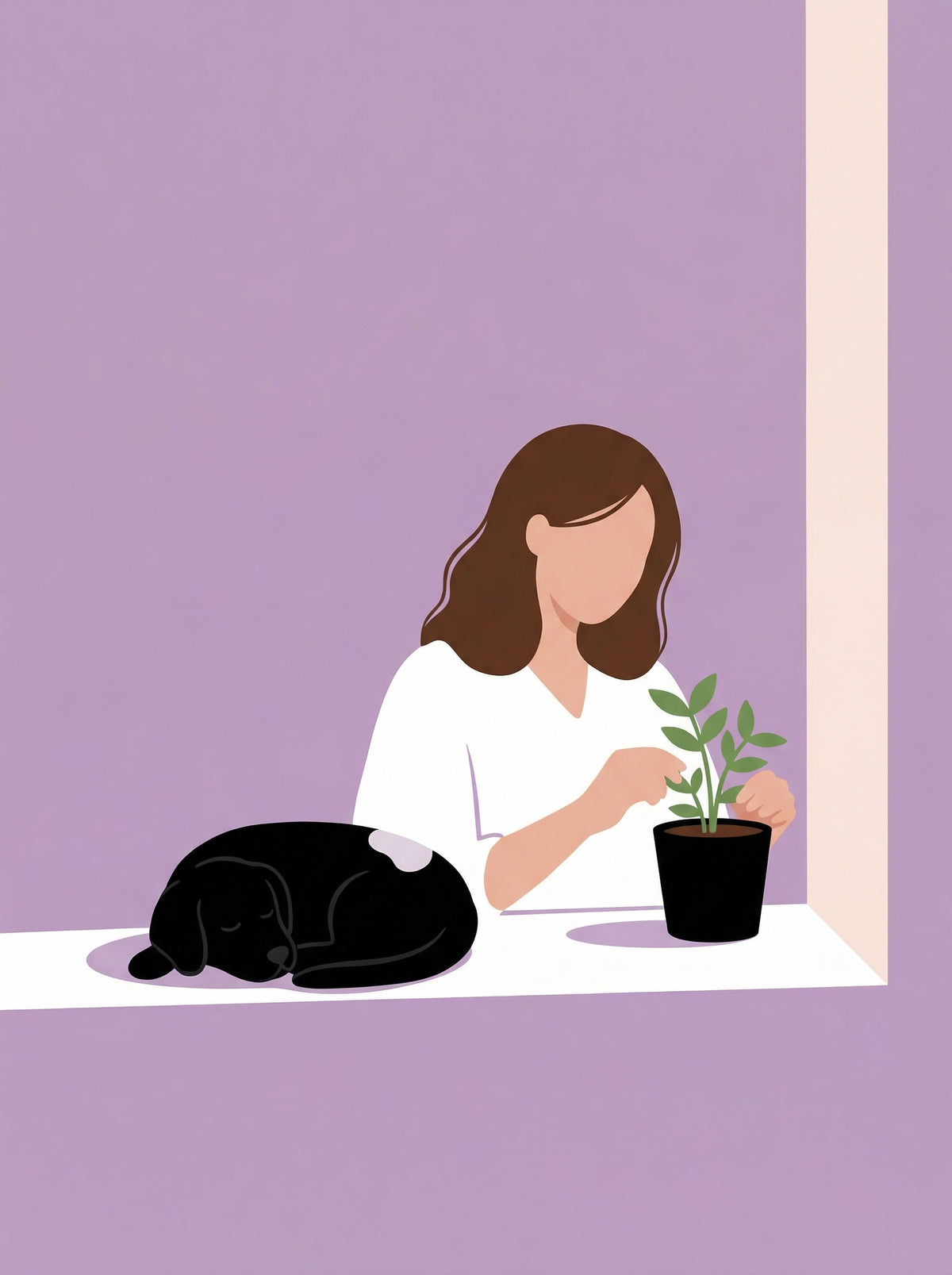 Poster in black frame