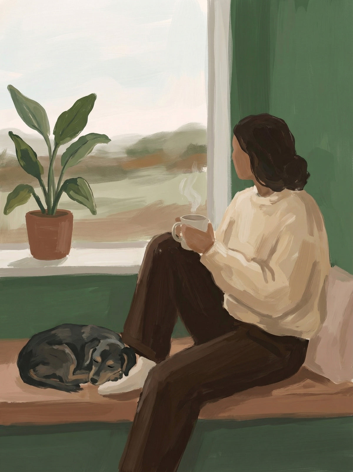 Poster in black frame