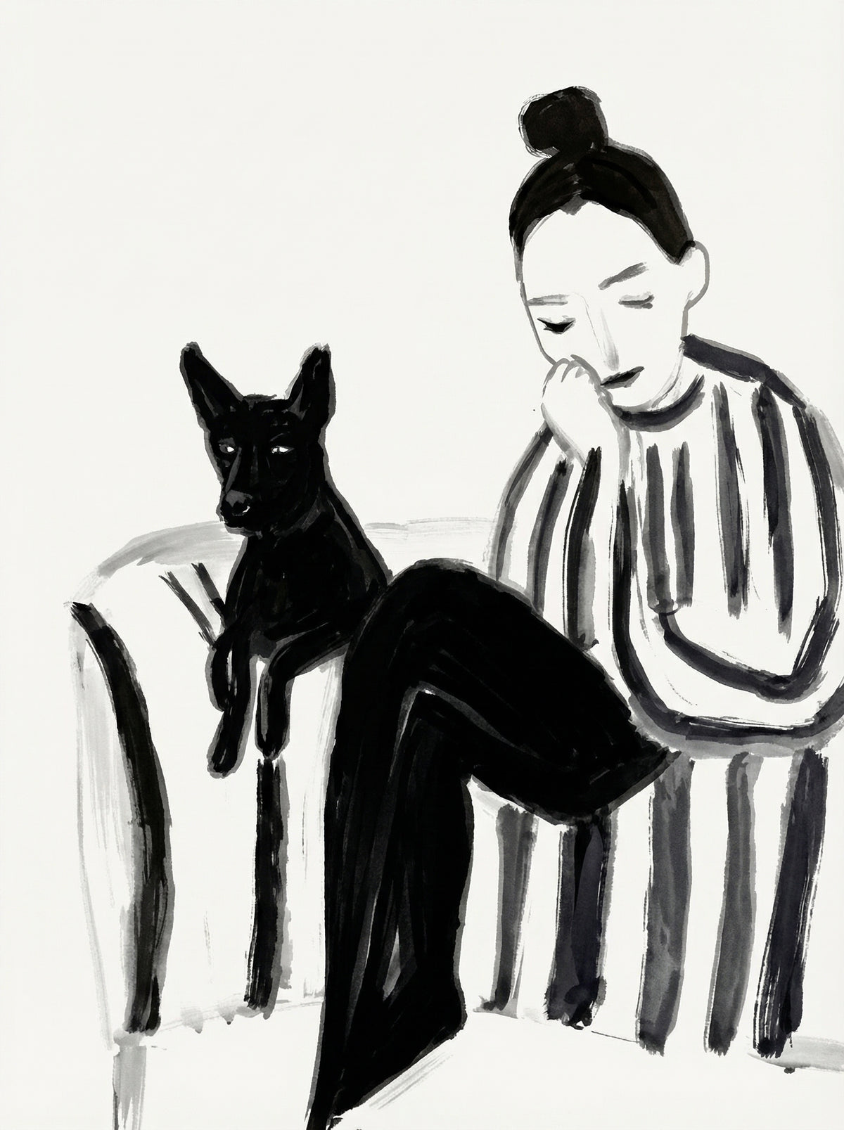 Poster in black frame