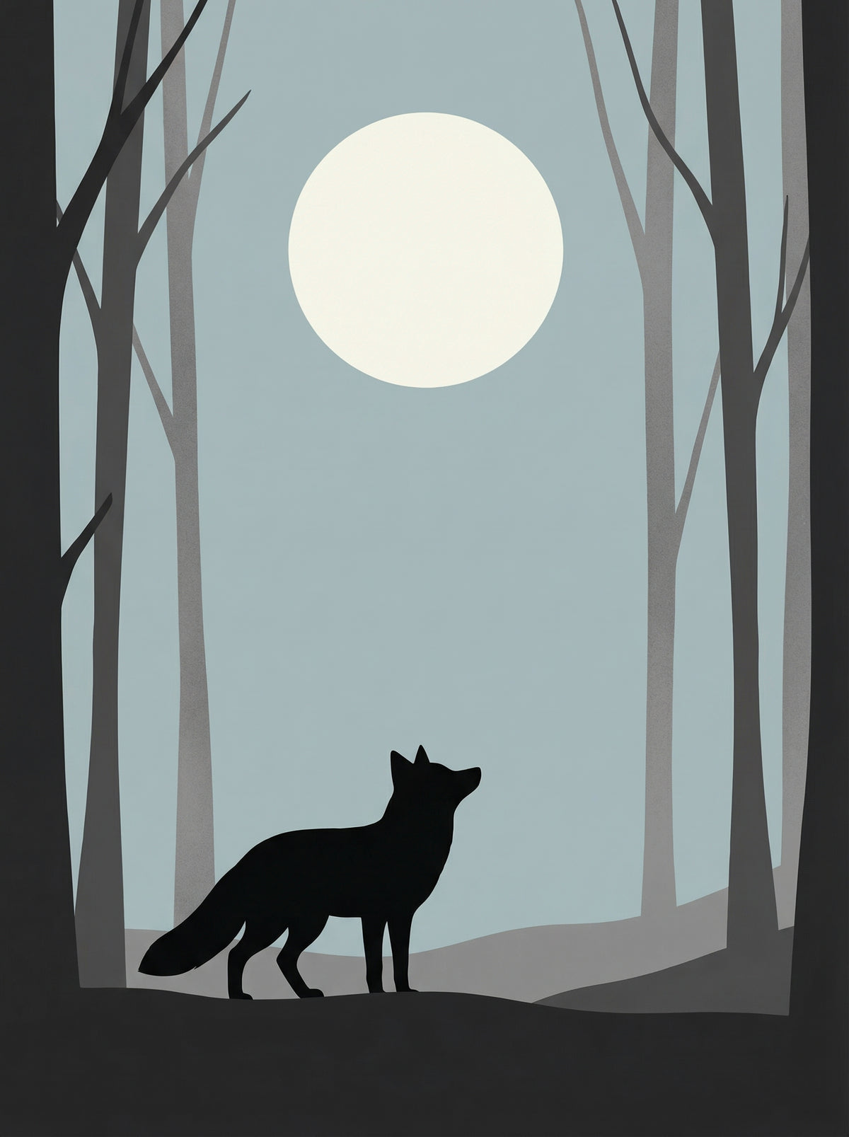 Poster in black frame