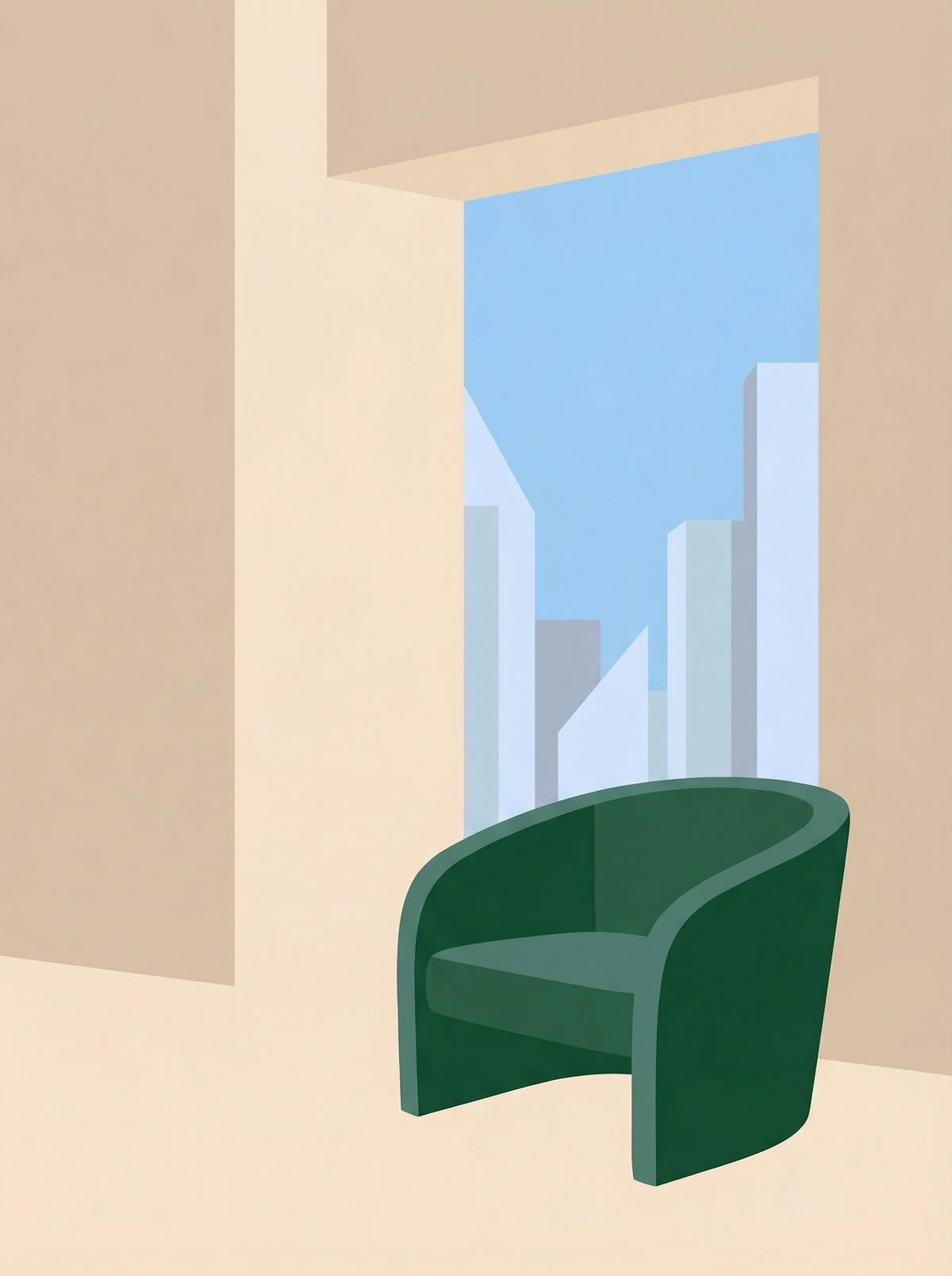 Poster in black frame