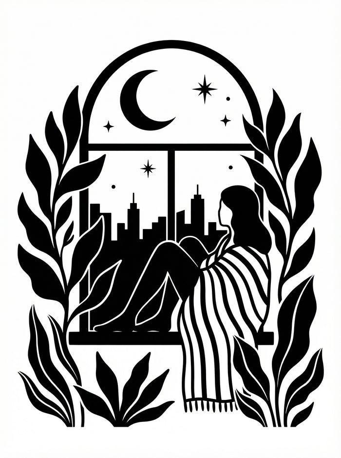Poster in black frame
