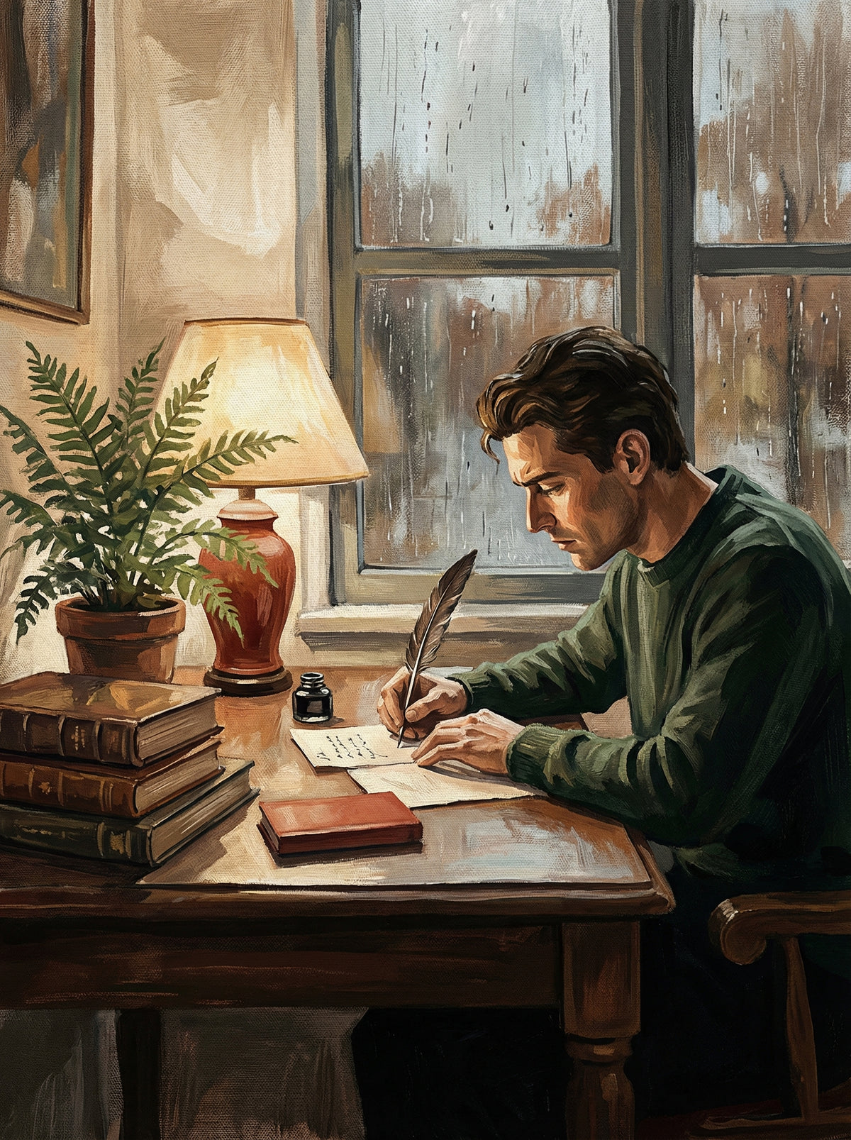 Poster in black frame