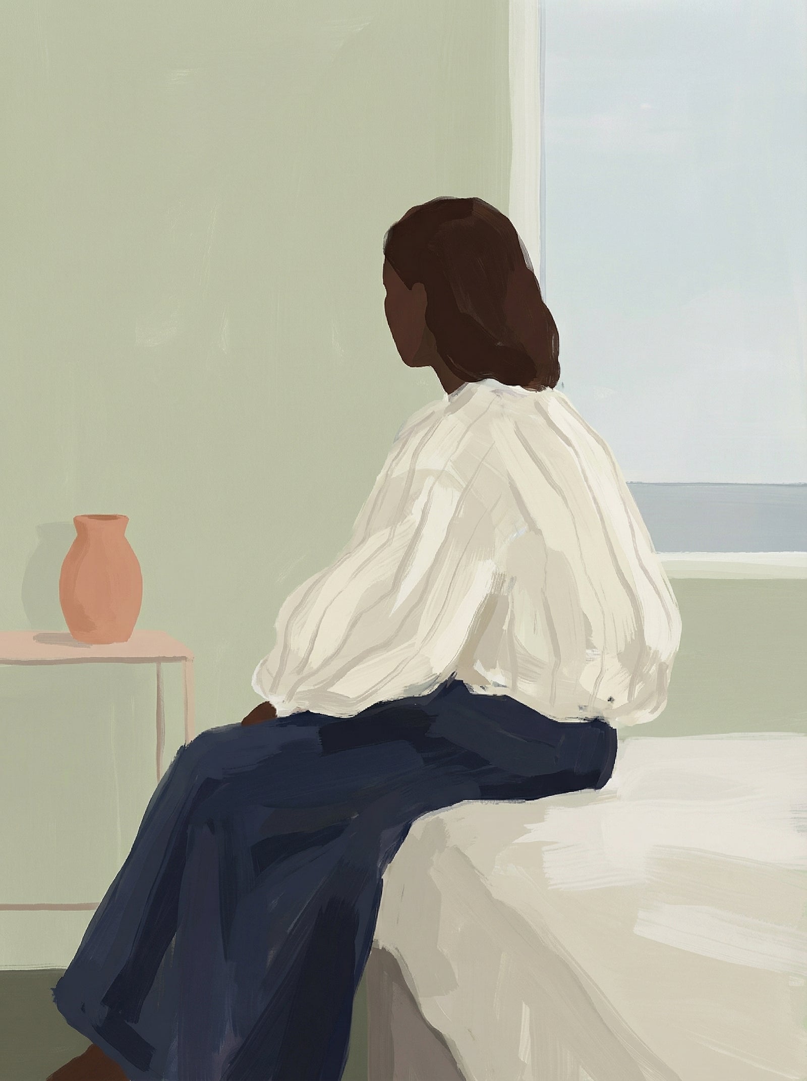 Poster in black frame