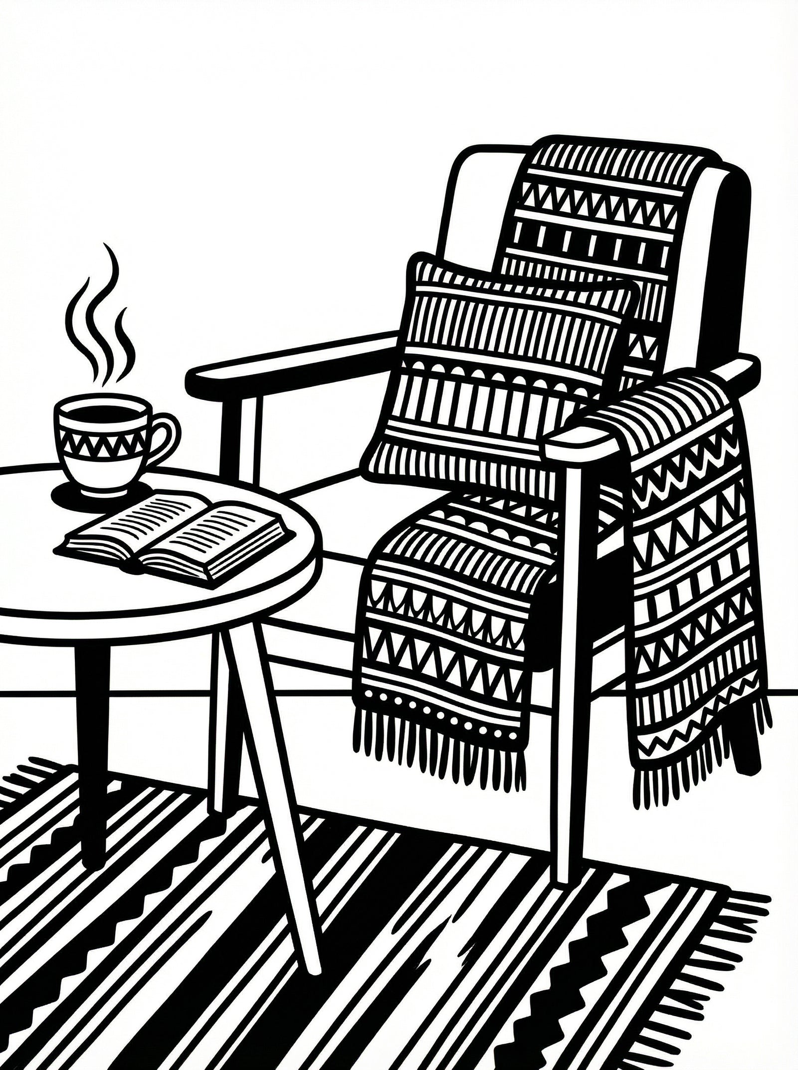 Poster in black frame