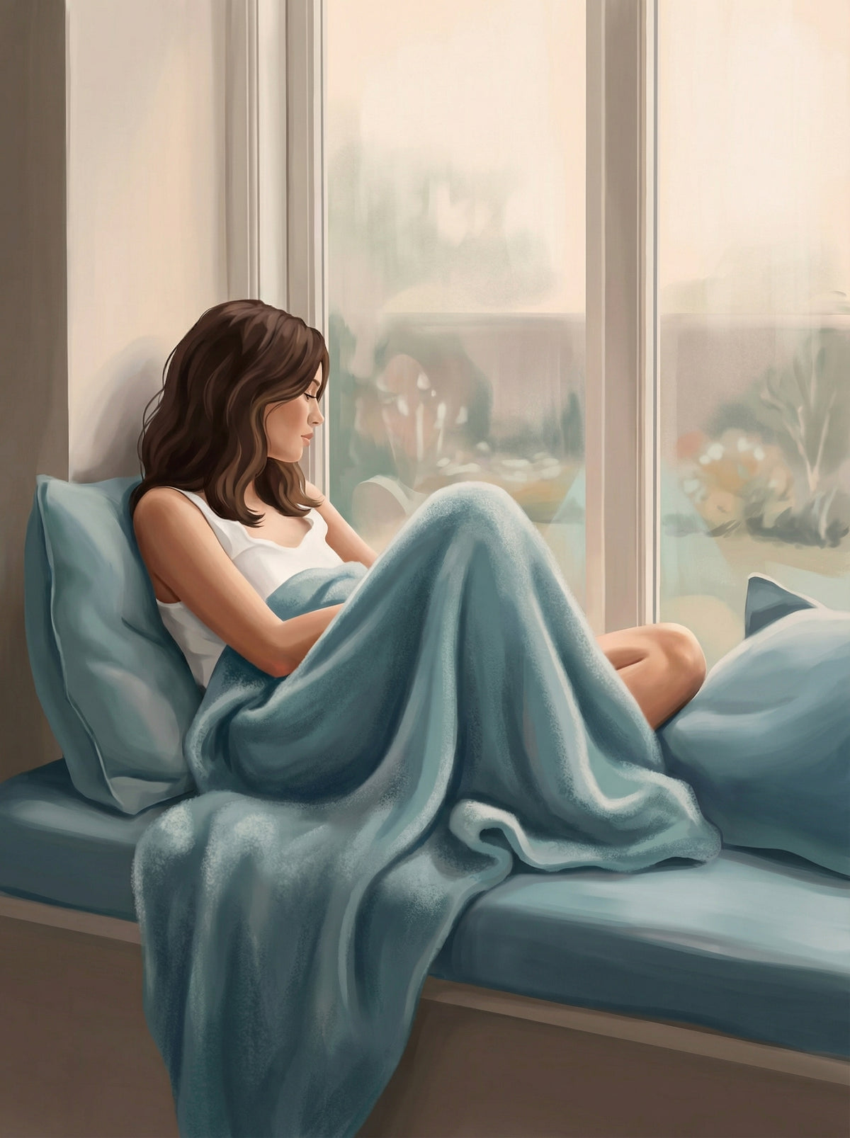 Poster in black frame