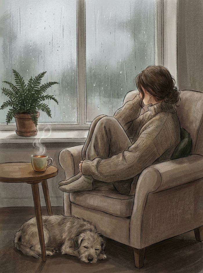 Quiet Repose Beige – plakat og kunsttryk