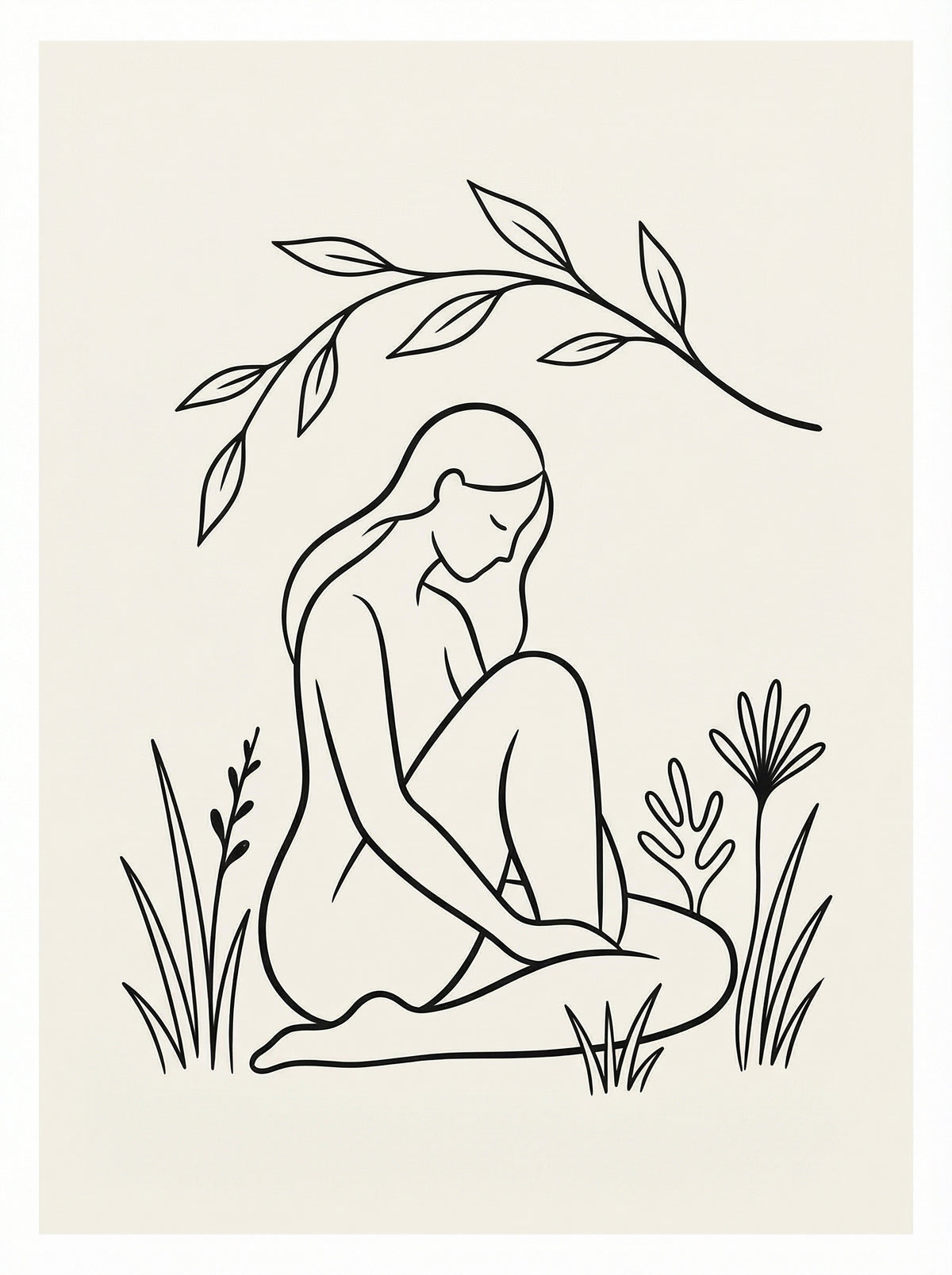 Poster in black frame