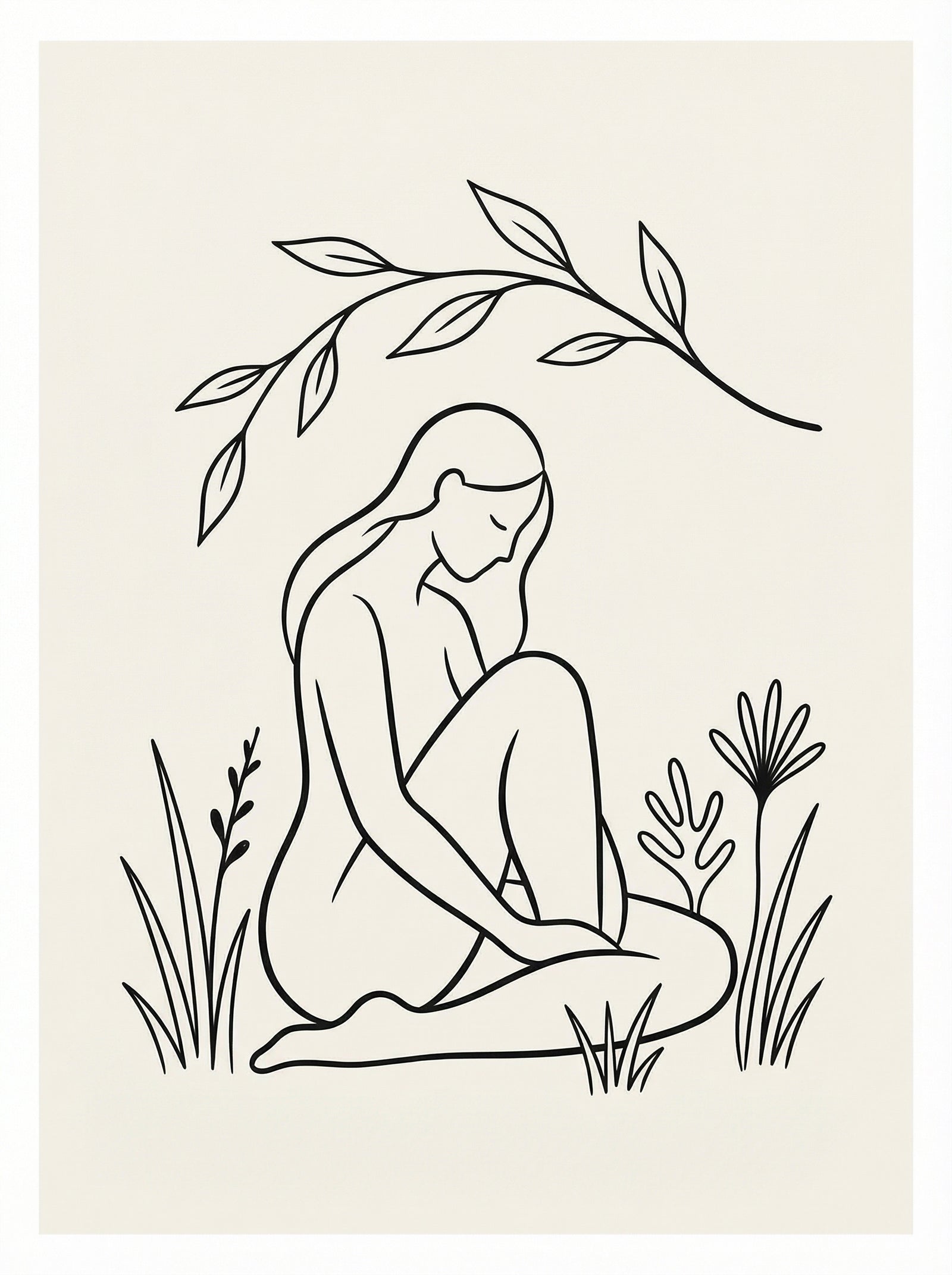 Poster in black frame