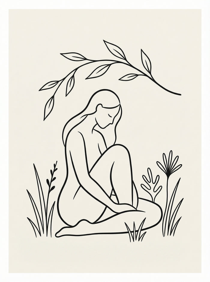 Poster in black frame