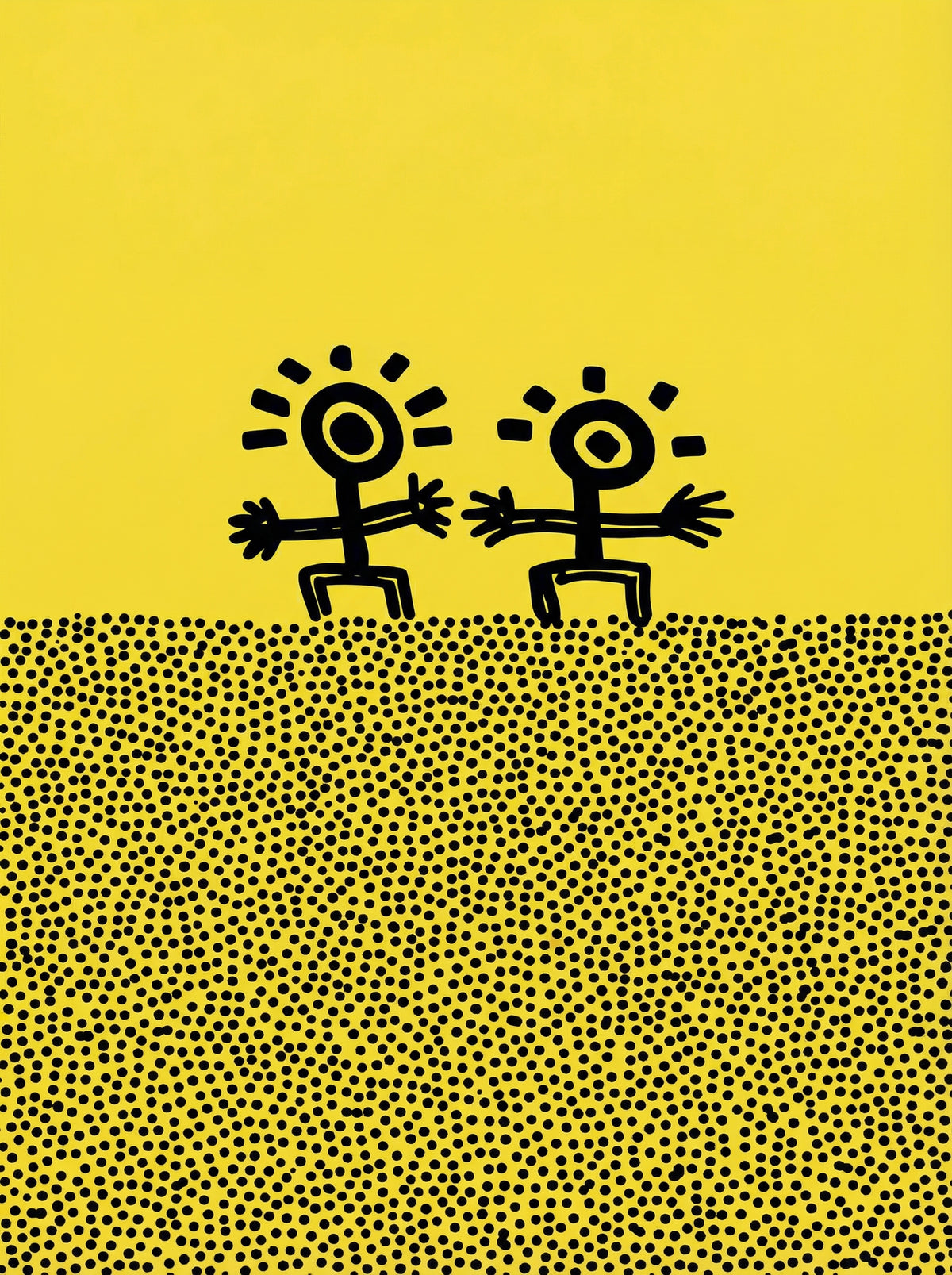 Poster in black frame