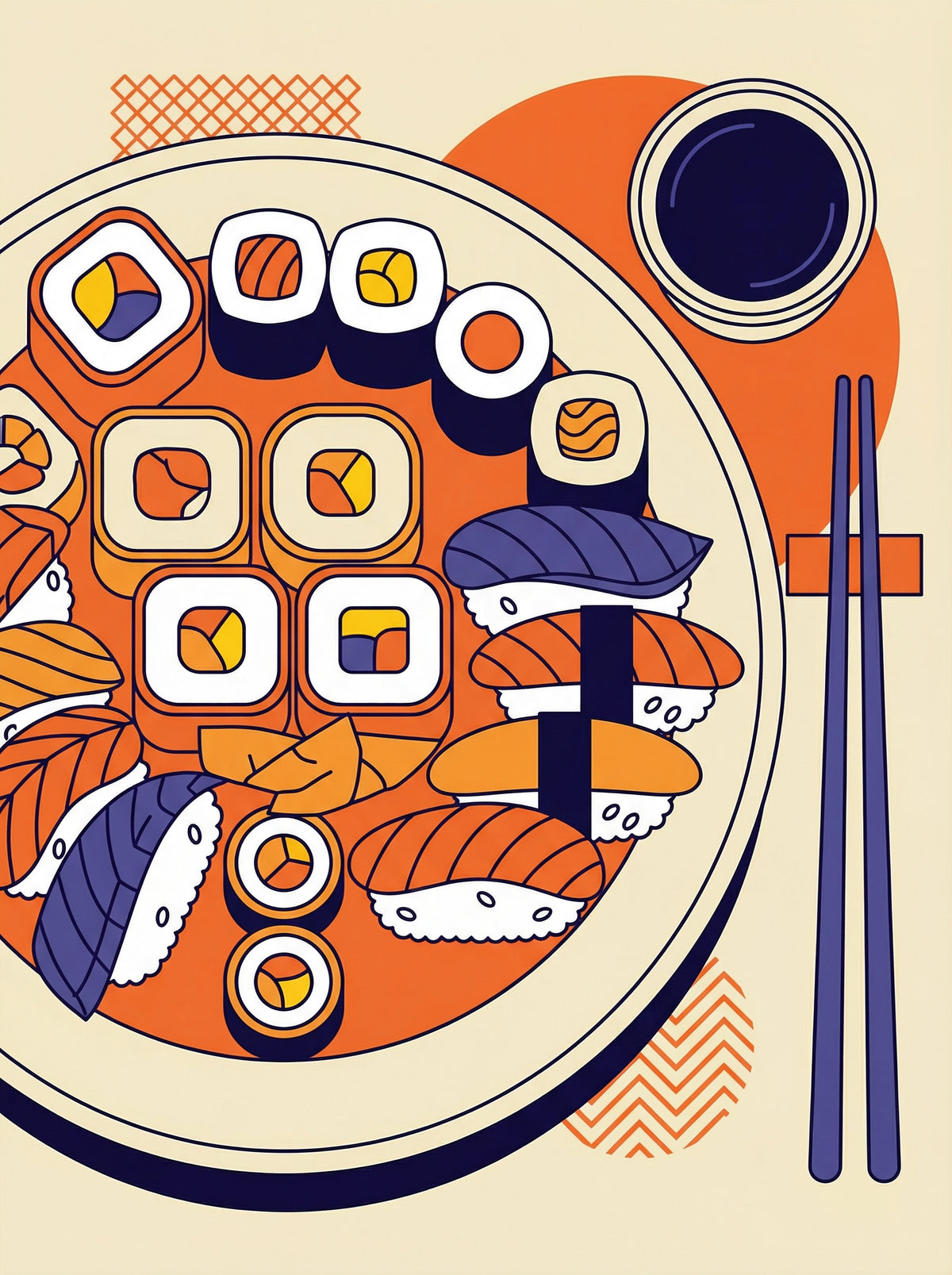 Poster in black frame