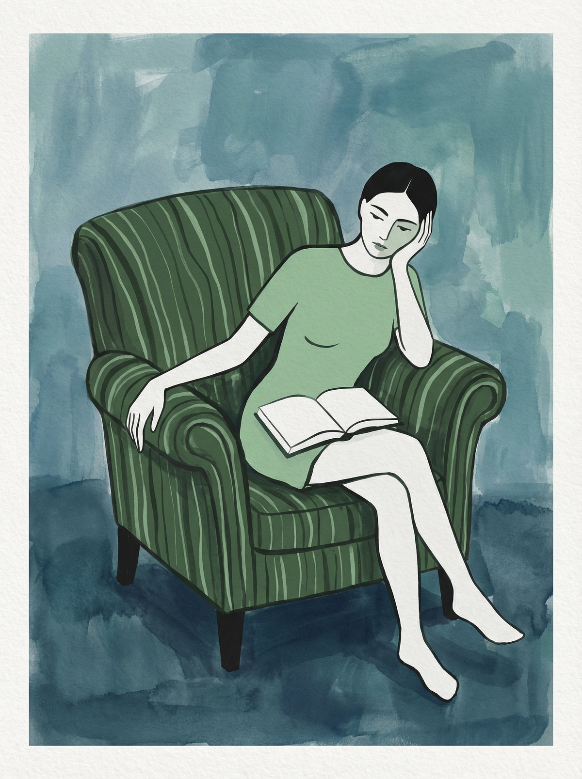 Poster in black frame