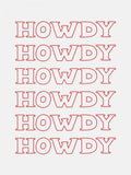 Red Howdy Poster – poster and art print