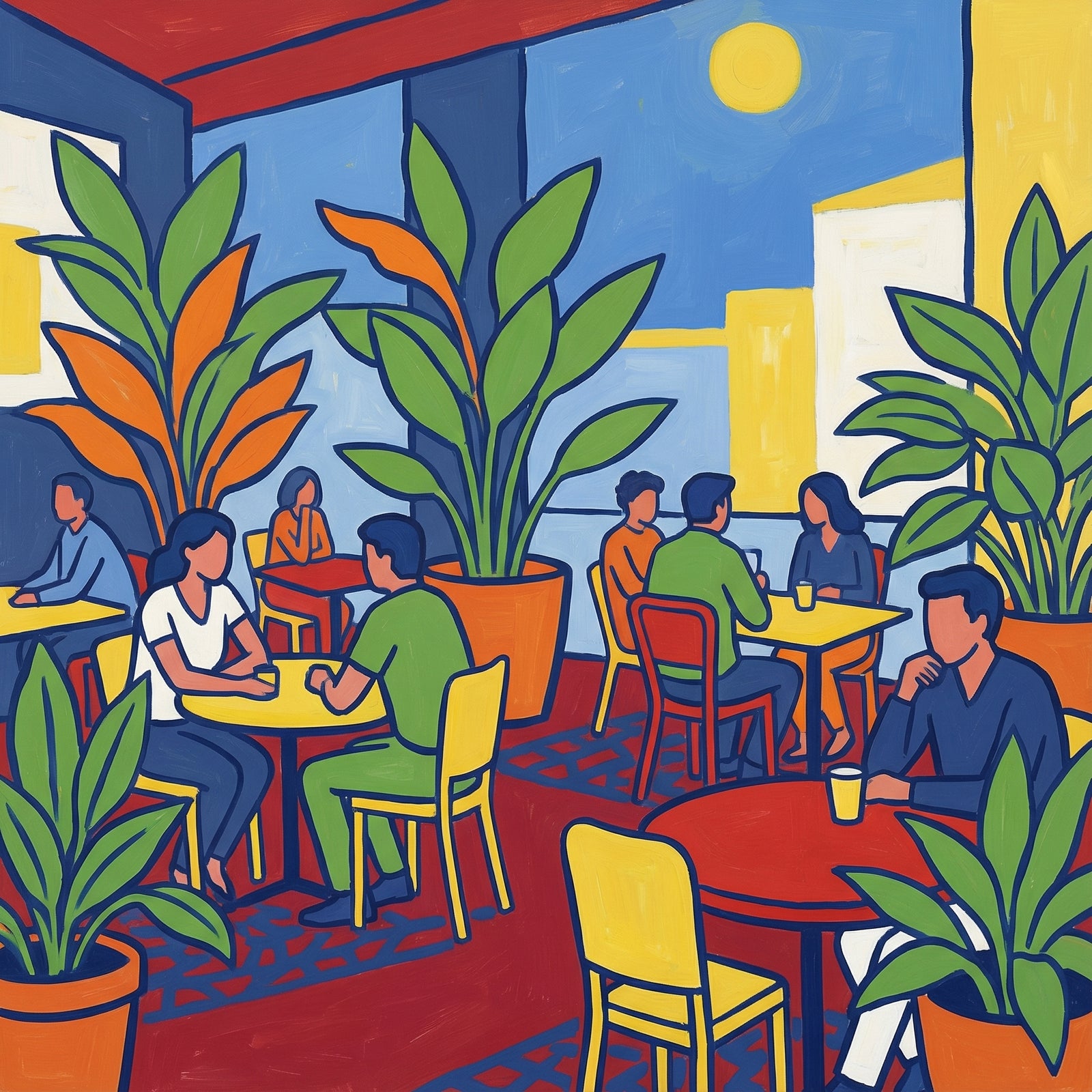 Poster in black frame