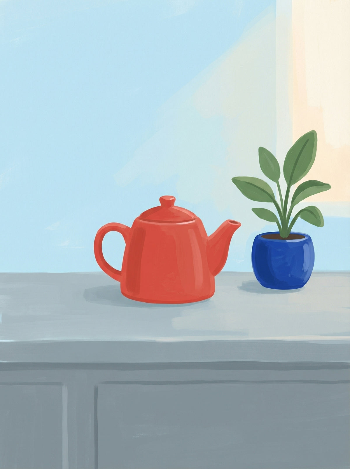 Poster in black frame