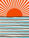 Poster Red Sun and Sea – poster e stampa artistica
