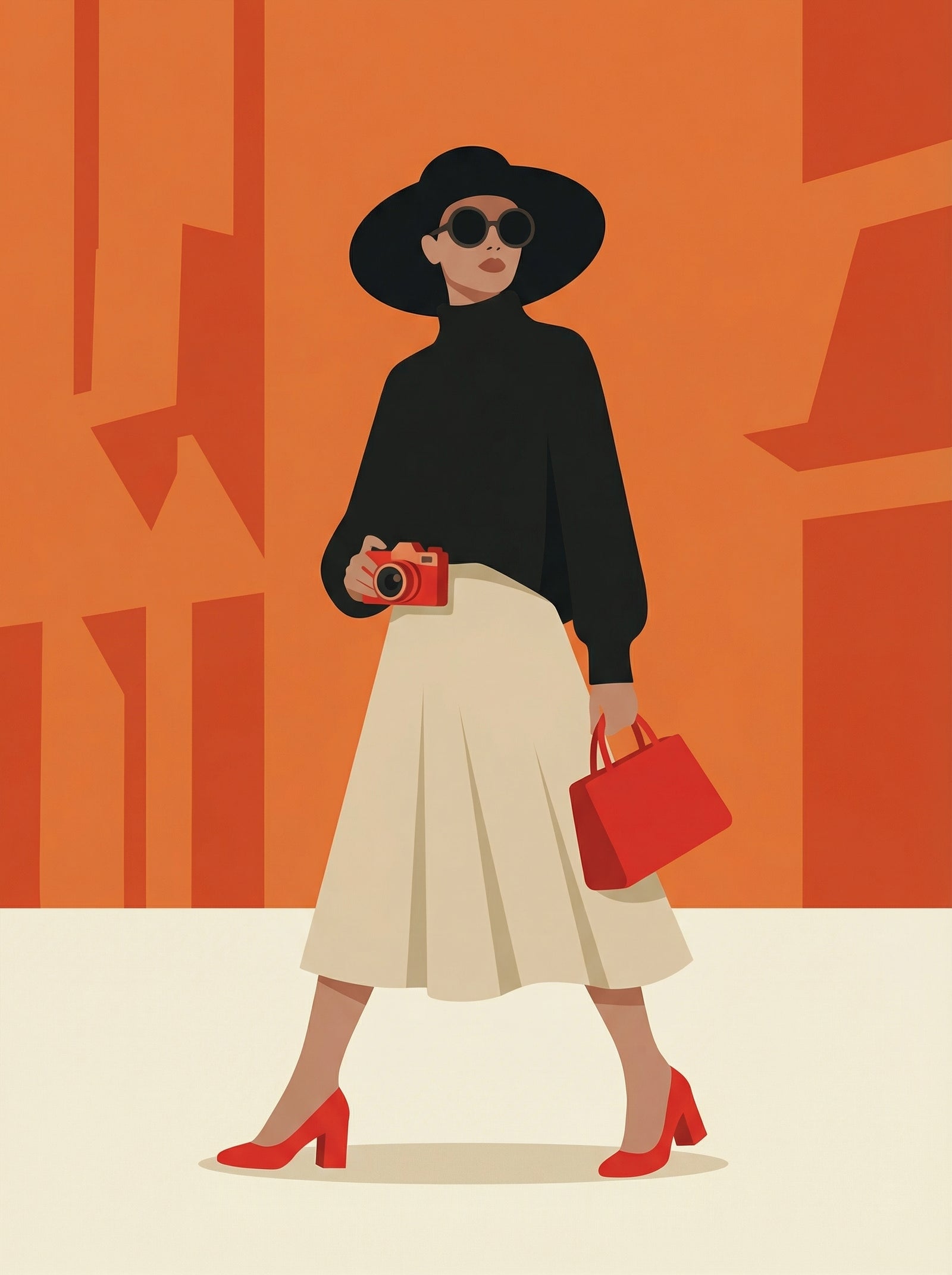 Poster in black frame