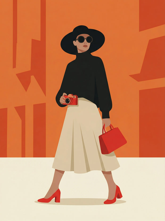 Poster in black frame