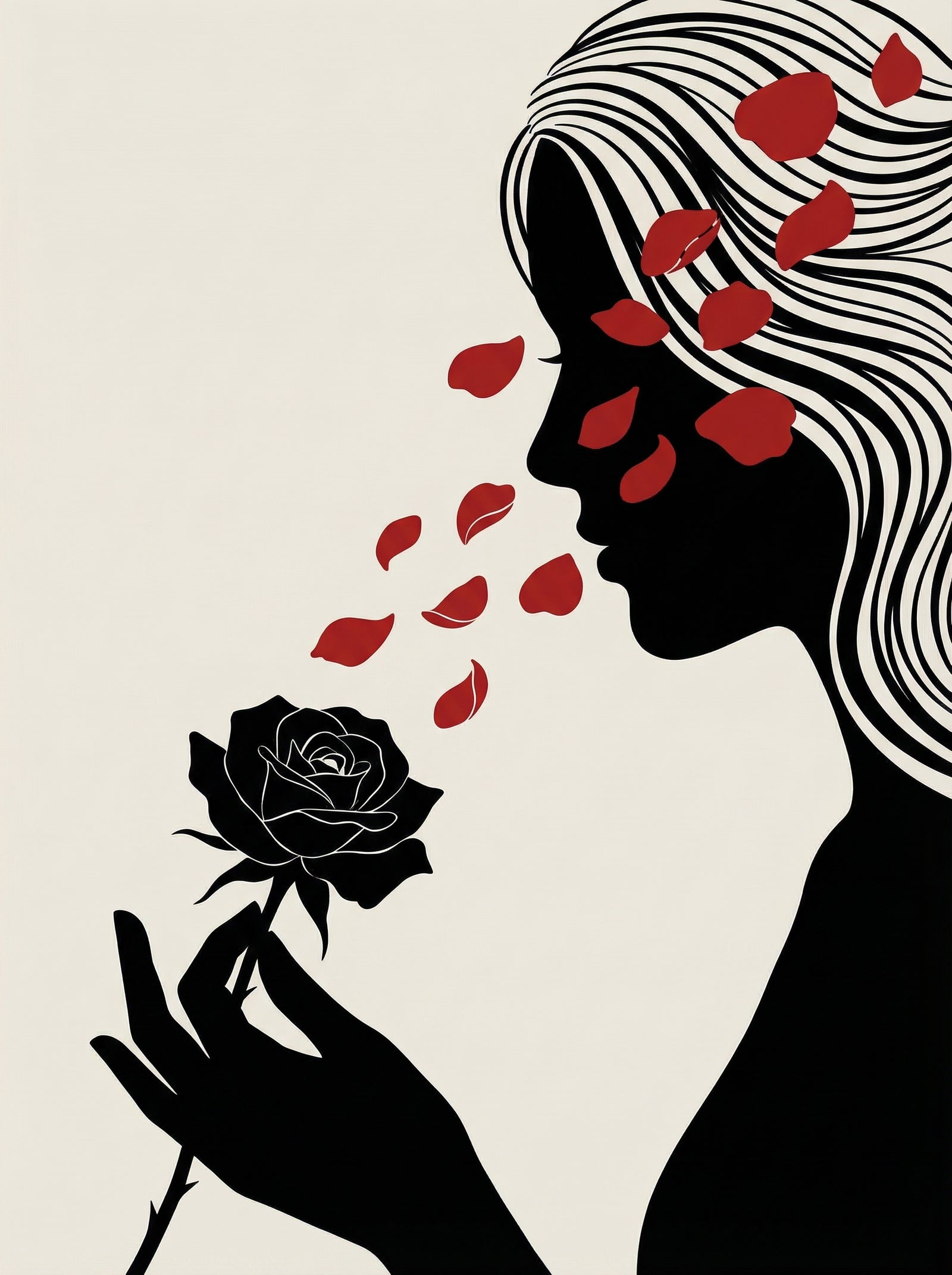 Poster in black frame