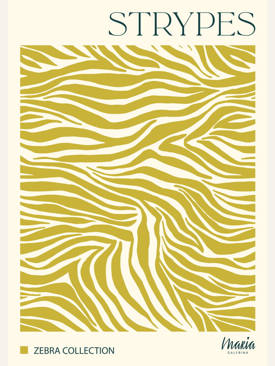 STRIPES. Zebra Collection Poster – plakat og kunsttryk
