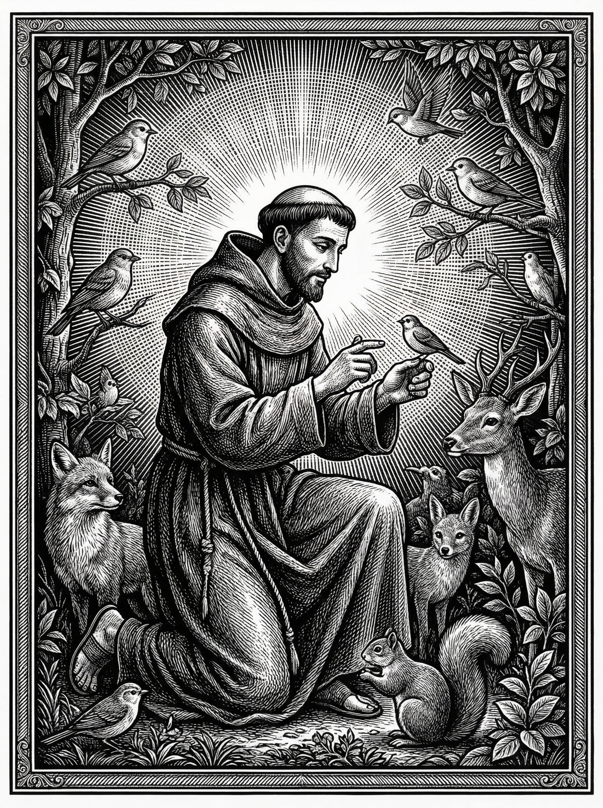 Poster in black frame