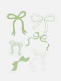 Plakat Sage Green Bows – plakat i druk artystyczny