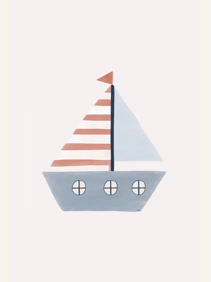 Sailing Boat Poster – plakat og kunsttryk
