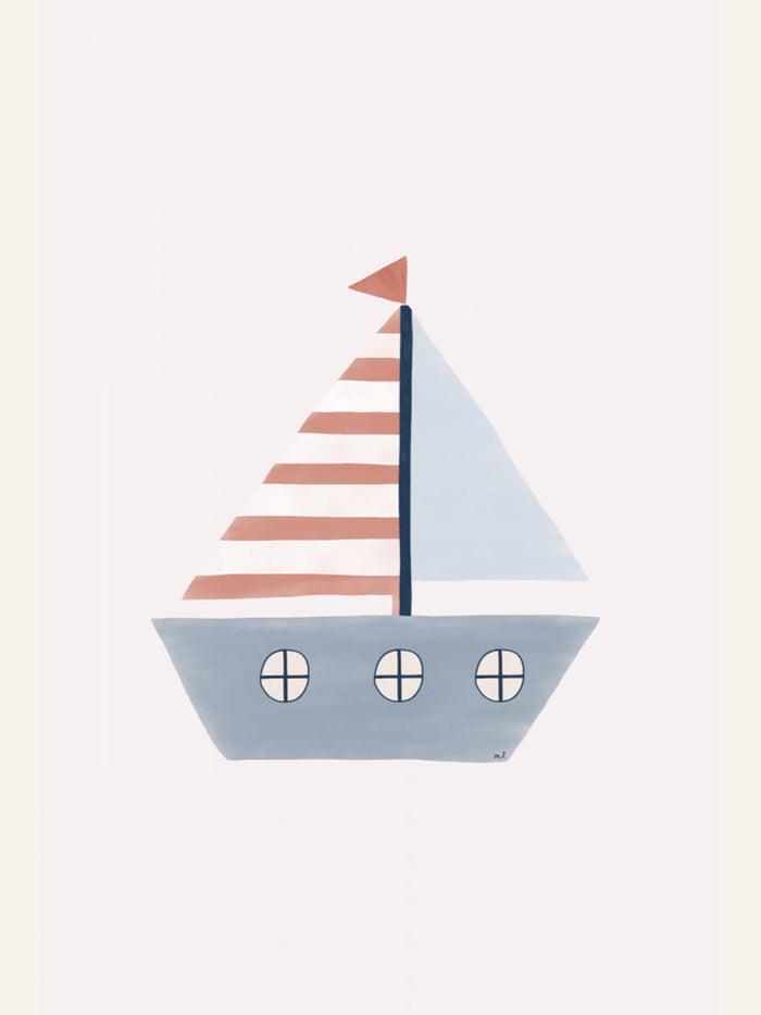 Sailing Boat Poster – plakat og kunsttryk