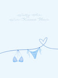 Salty Air Sun Kissed Hair Blue Bikini Poster – poster and art print