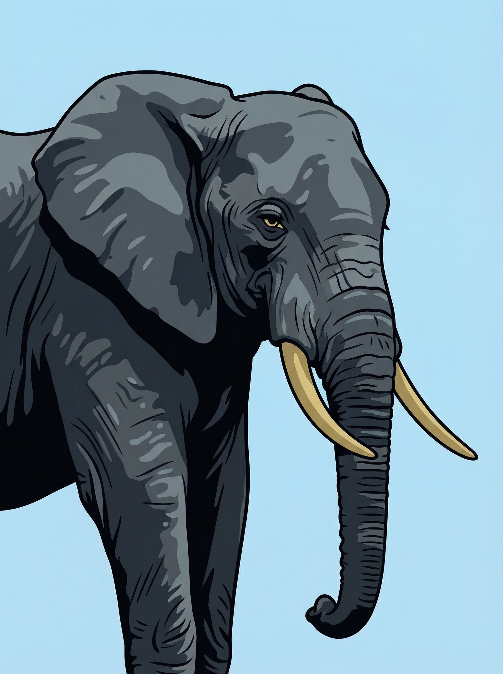 Poster in black frame