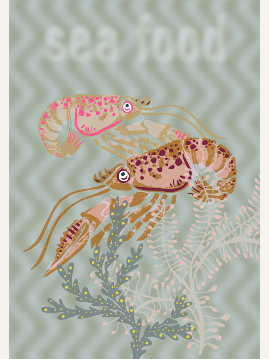 Sea food Neptune's joy Poster – poster and art print