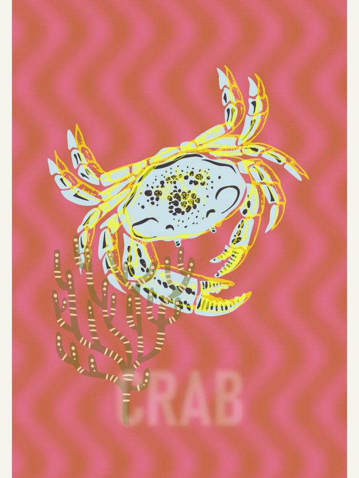 Sea life crab Neptune's joy Poster – poster and art print