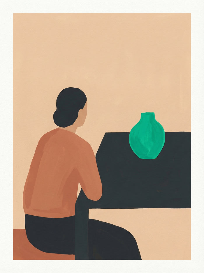 Poster in black frame