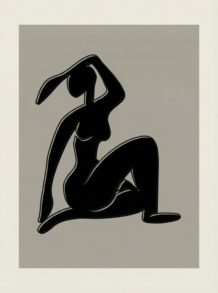 Poster in black frame
