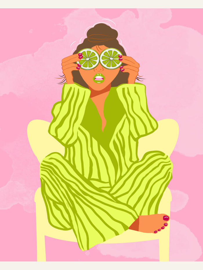 See the World Through a Lime Poster – plakat og kunsttryk