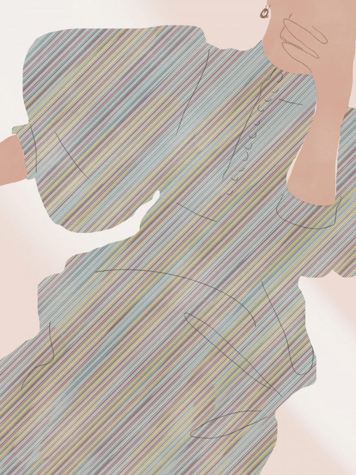 Selfie In Stripe -juliste – juliste ja taidepainatus